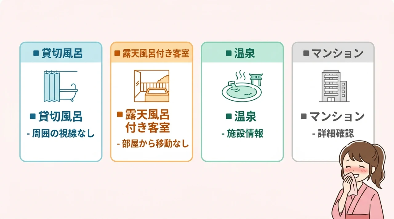 彼氏や友達との温泉旅行で恥ずかしい時の対策4選