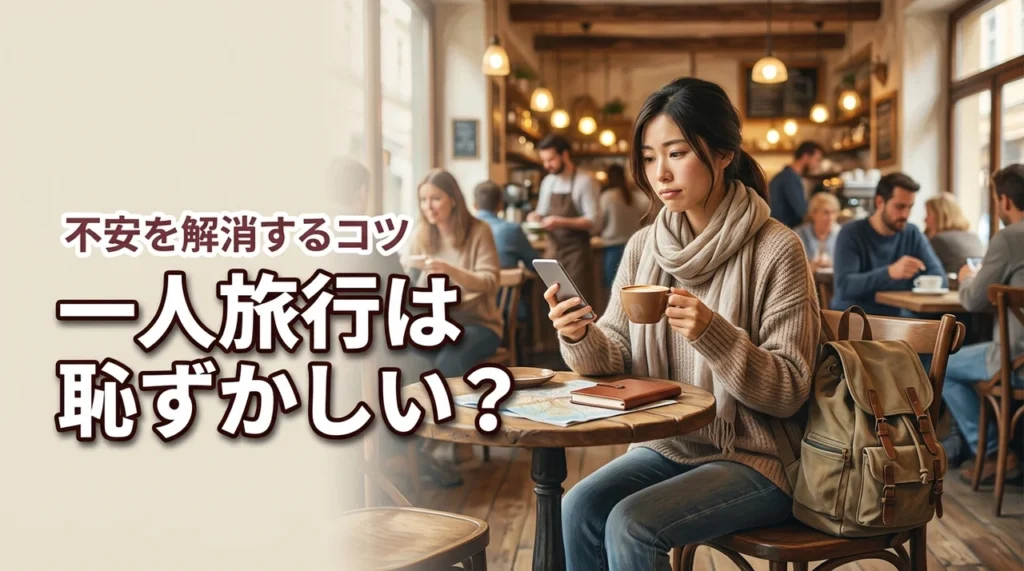 一人旅行は恥ずかしい？「寂しい人」と思われる不安を解消して自由に楽しむコツ