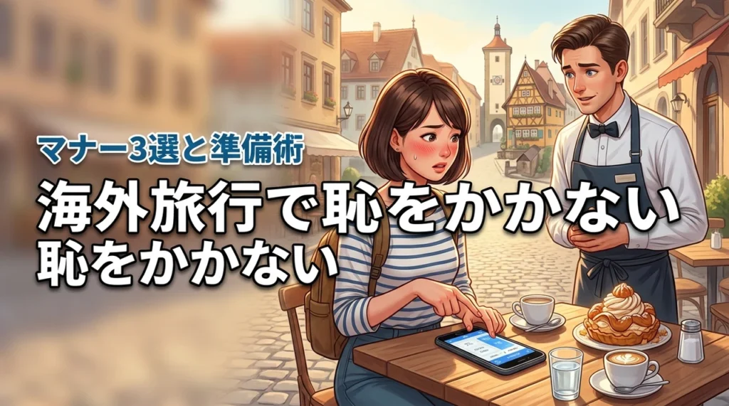 海外旅行で恥ずかしい思いをしない！必須マナー3選と不安を解消する準備術を紹介