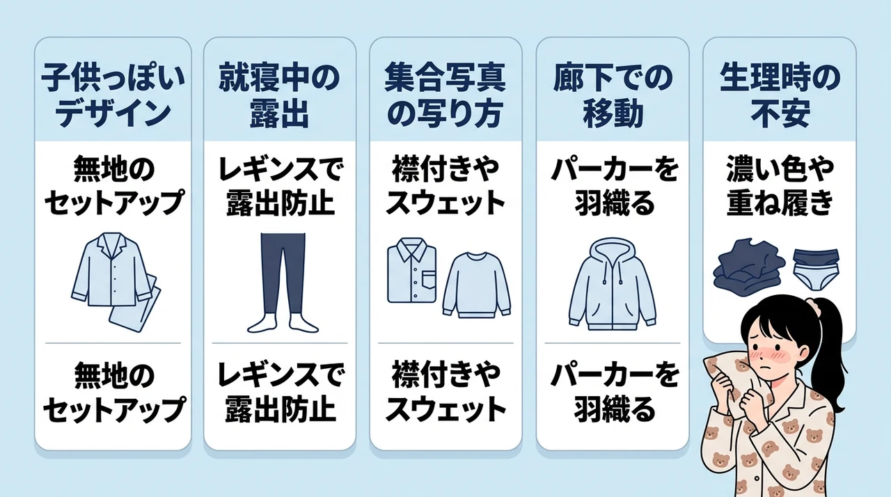 修学旅行でパジャマが恥ずかしいと感じる原因と対策