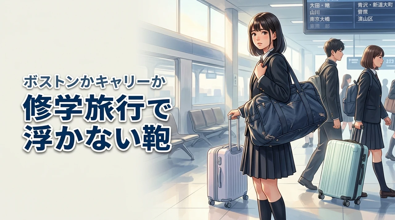 修学旅行にボストンバッグやキャリーケースは恥ずかしい?周りから浮かない鞄の正解