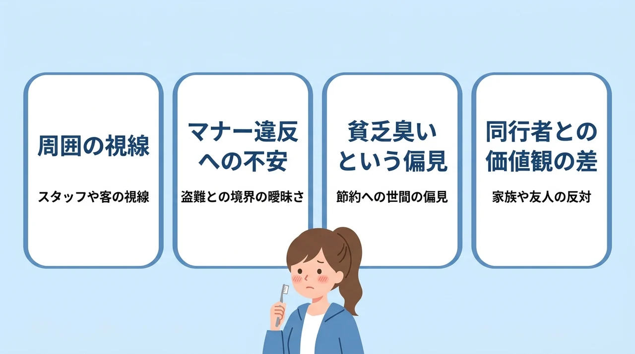ホテルアメニティの持ち帰りが恥ずかしいと感じる背景