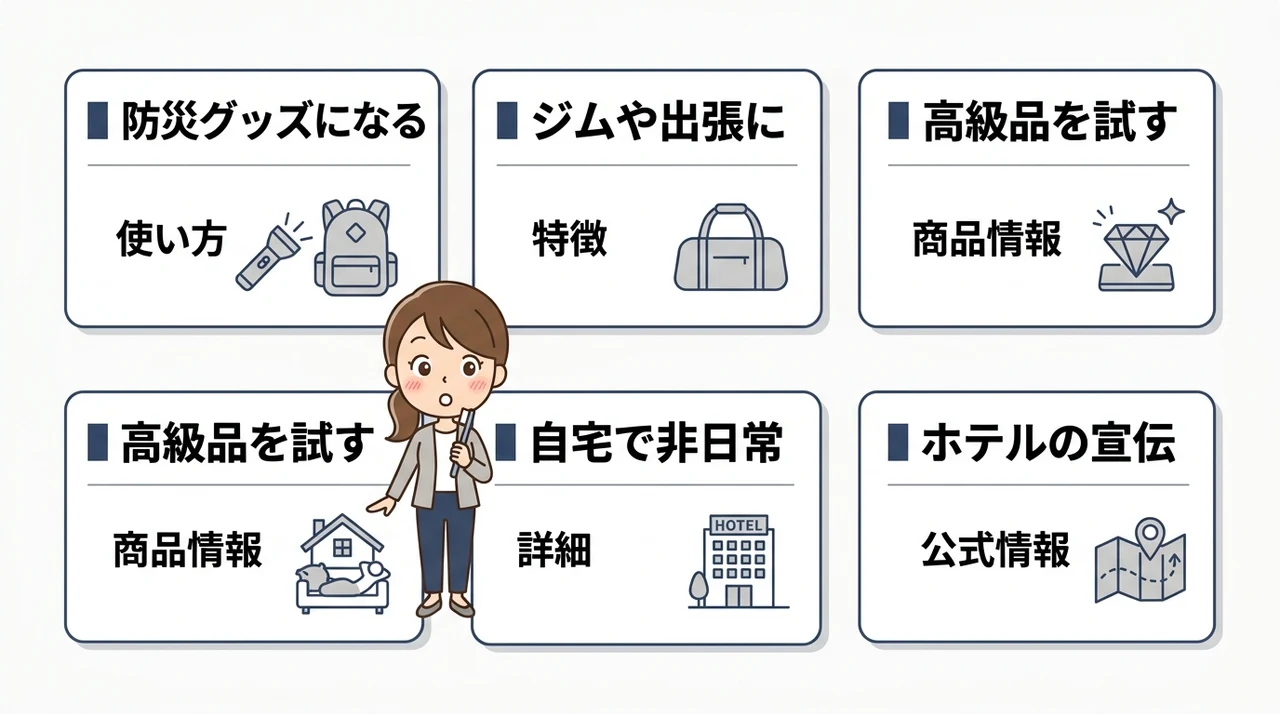 アメニティを持ち帰るメリット