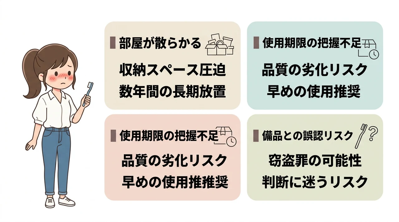 アメニティを持ち帰るデメリット