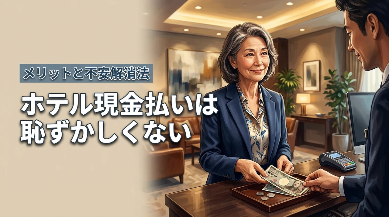【結論】ホテルの現金払いは恥ずかしいことじゃない！メリットや決済時の不安を解消