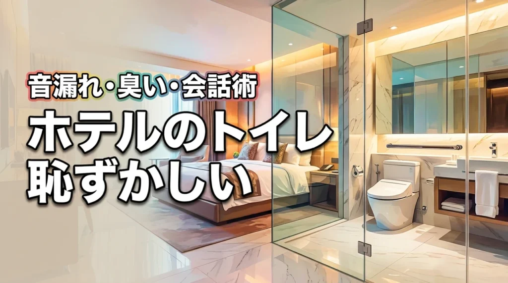 ホテルのトイレが恥ずかしい！音漏れや臭いを防ぐ対策と外へ行く時の自然なフレーズ