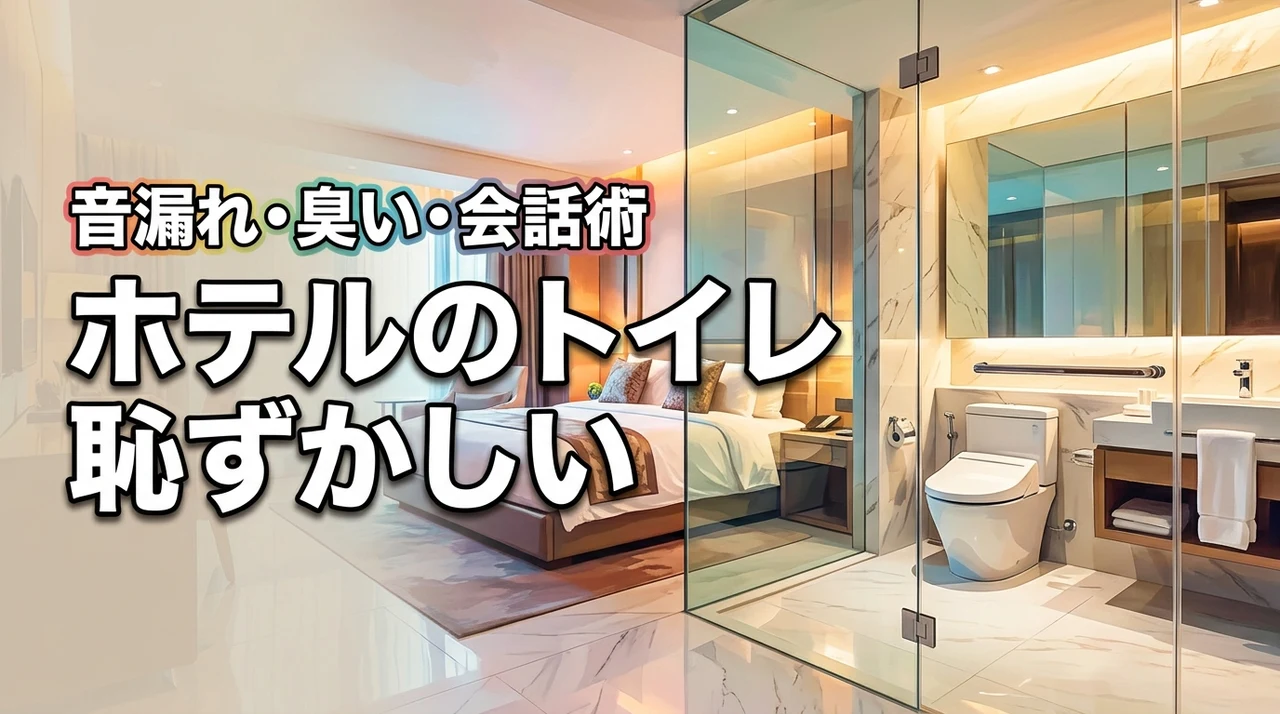 ホテルのトイレが恥ずかしい!音漏れや臭いを防ぐ対策と外へ行く時の自然なフレーズ