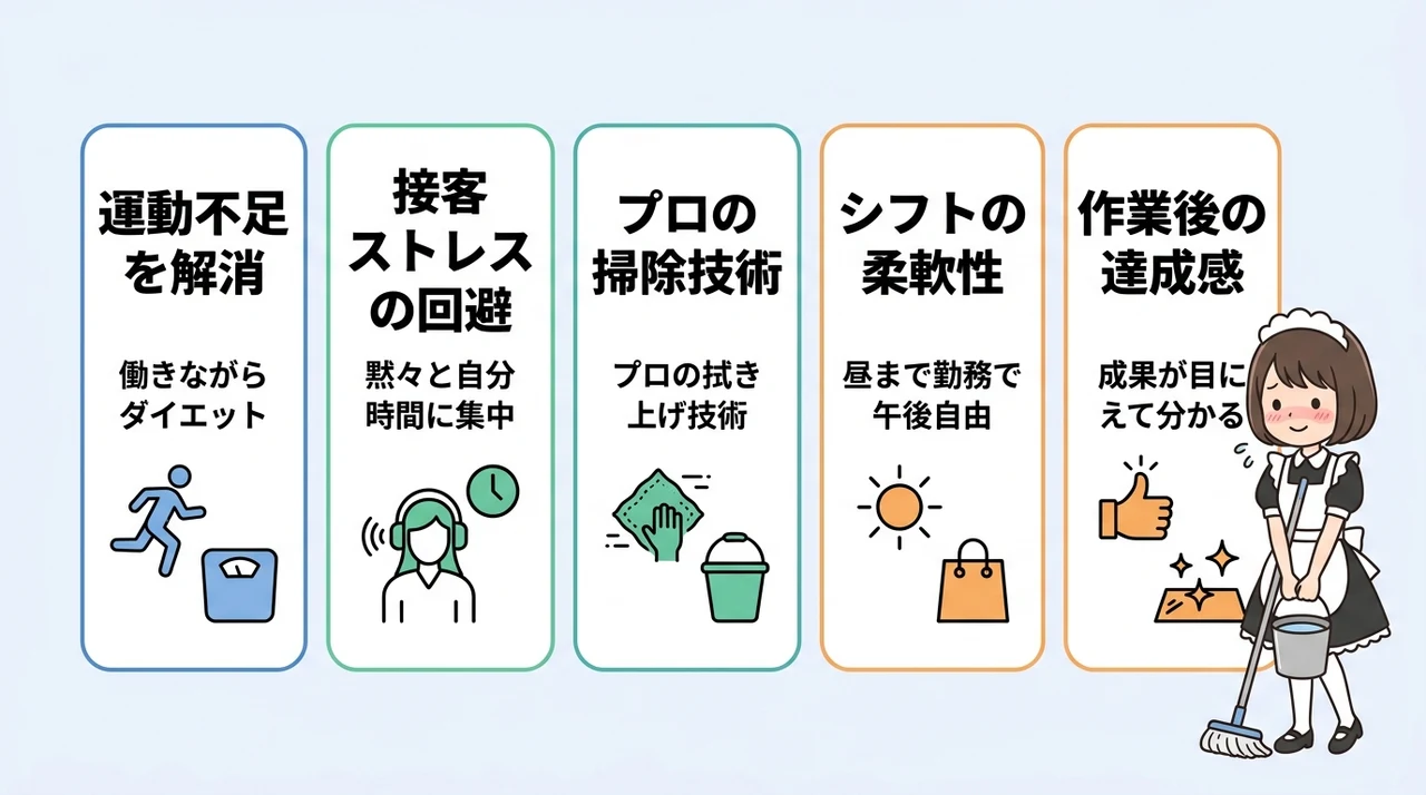 不安を払拭するホテル清掃のメリット5選