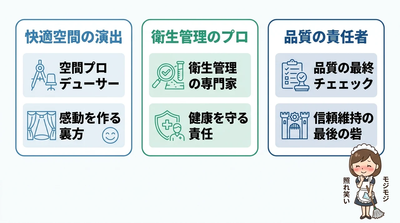 周囲に堂々と説明できる清掃の仕事の言い換え