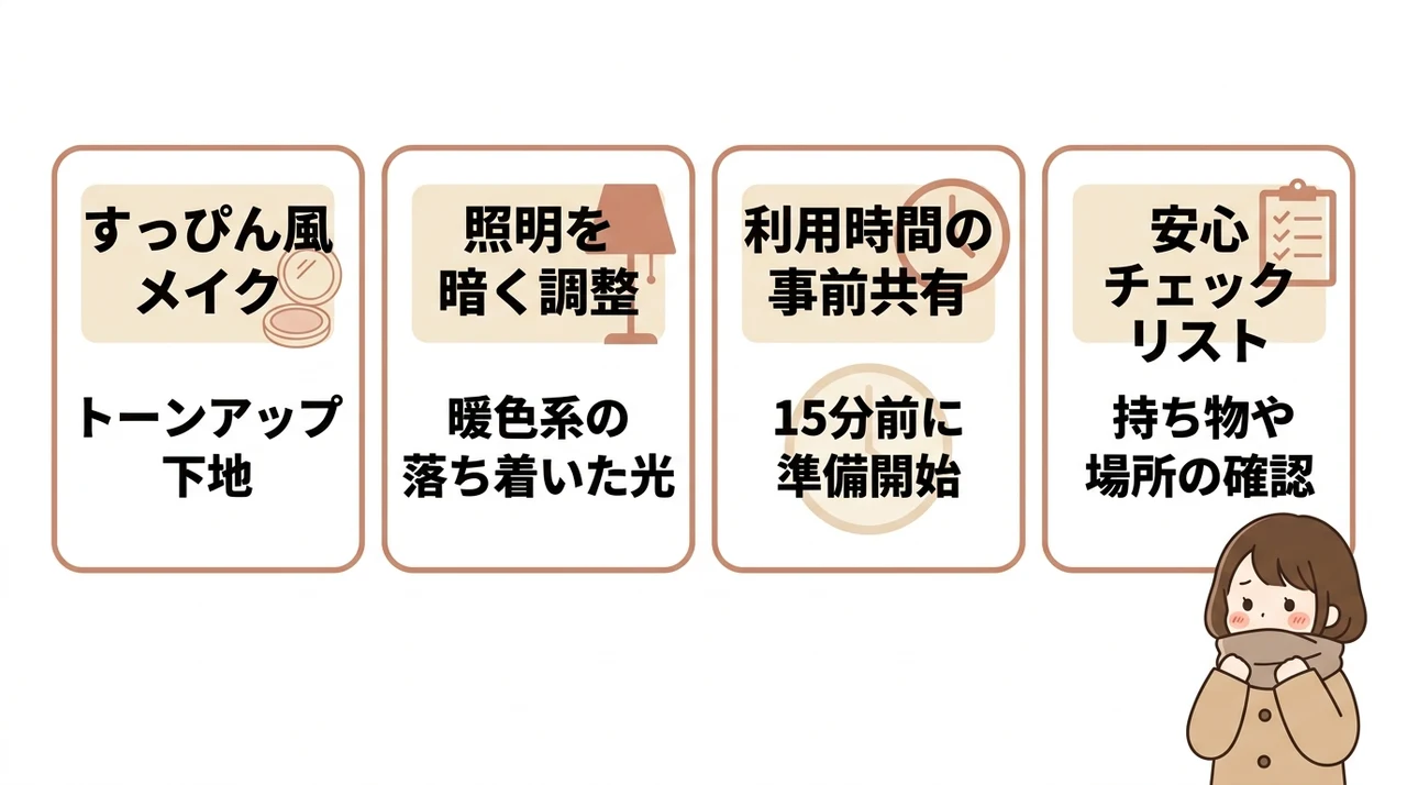 パートナーの前で恥ずかしい思いをしない対策