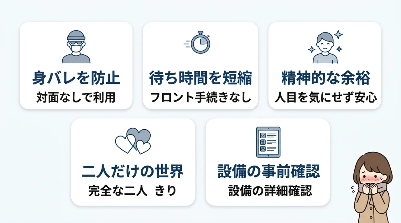 非対面ホテルを利用するメリット