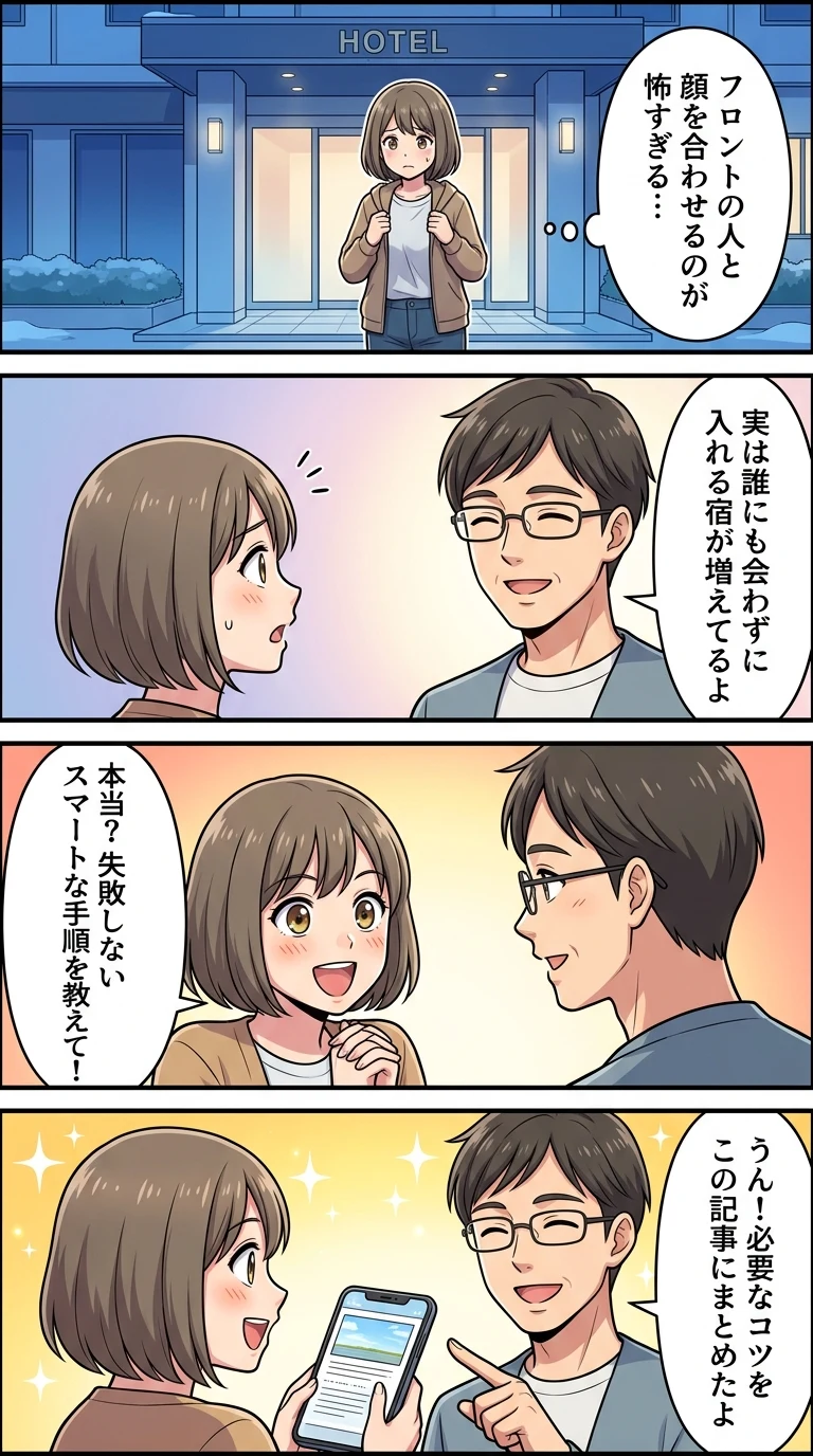 ホテル 入るの 恥ずかしい