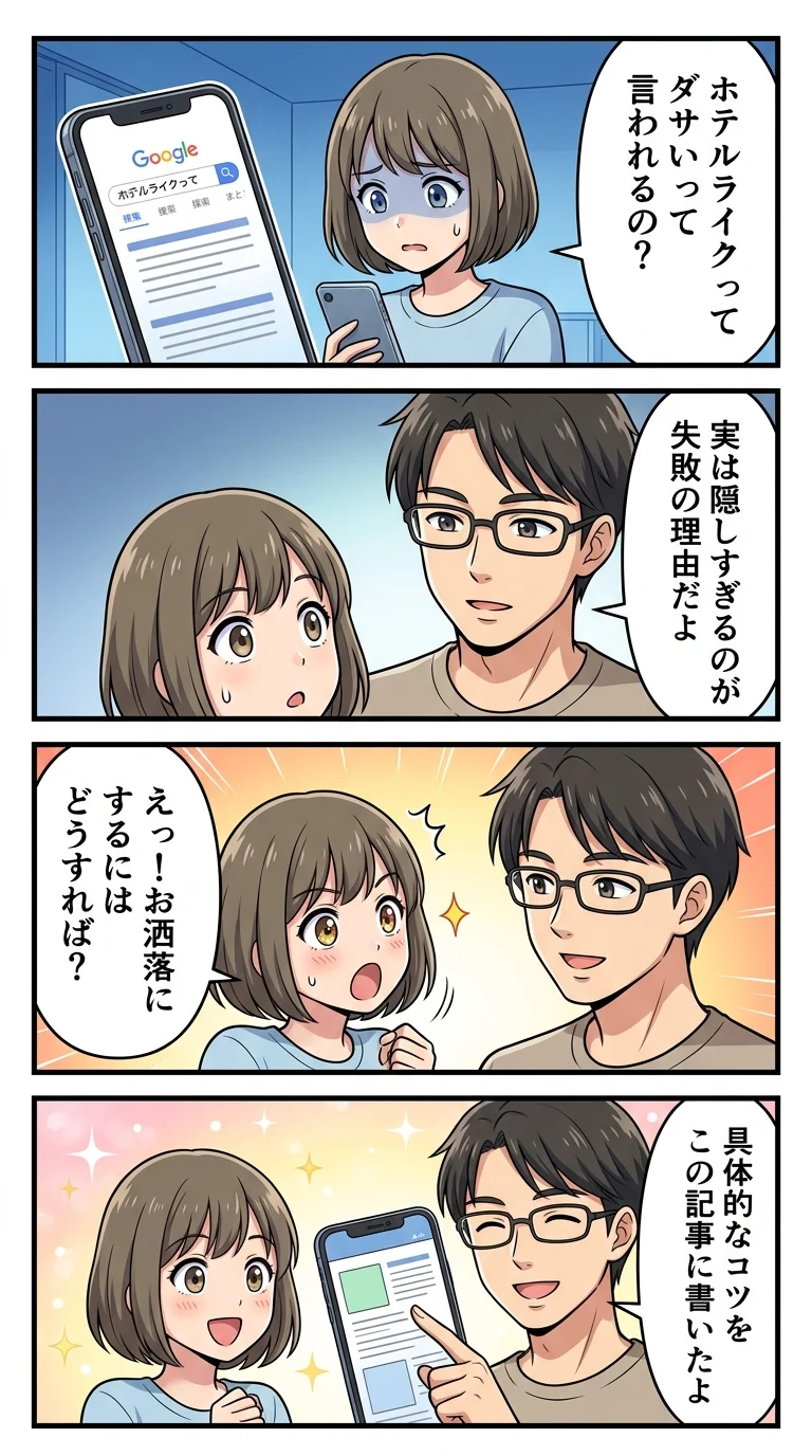 ホテルライク ダサい