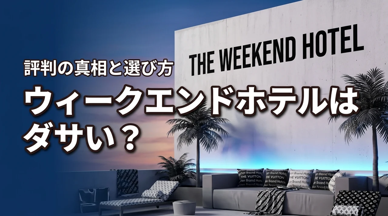 ザ ウィークエンド ホテルはダサいって本当？評判の真相と失敗しない選び方を紹介