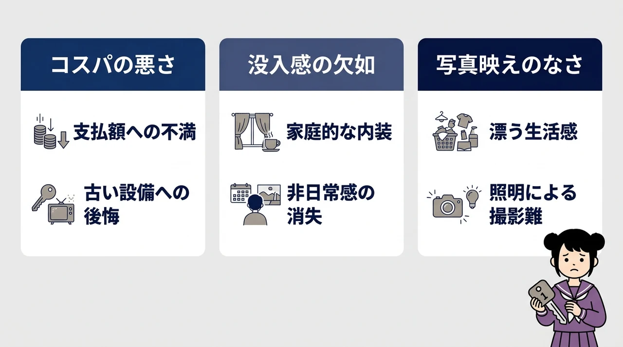 「ダサい」宿に泊まって後悔するデメリット3つ
