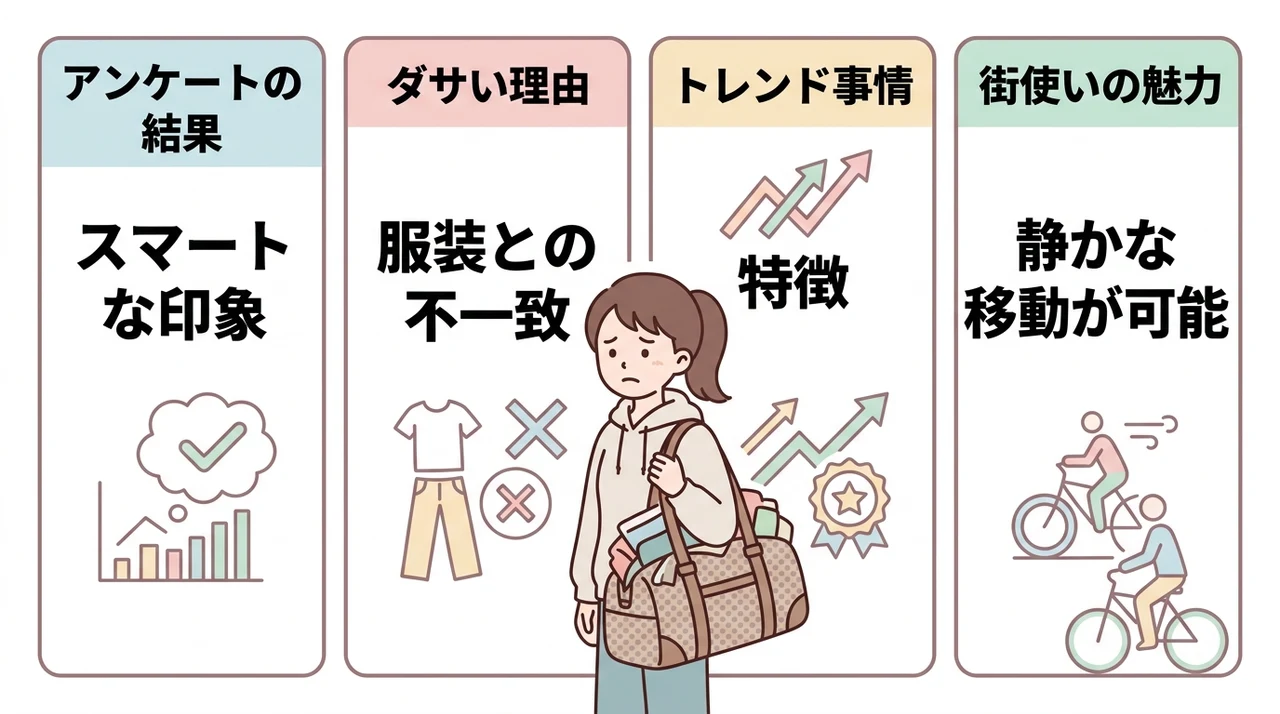 旅行のバッグはダサい？ボストンバッグやカバンの評価