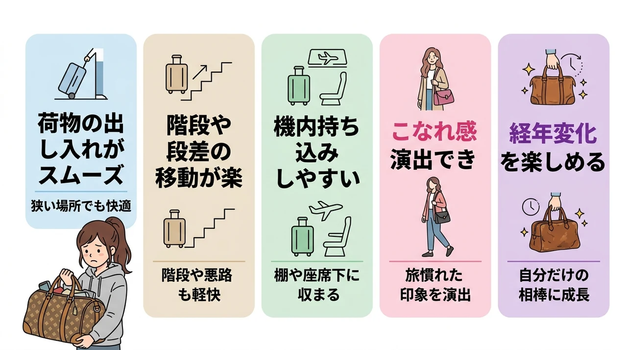 ボストンバッグを旅行で使うメリット5つ