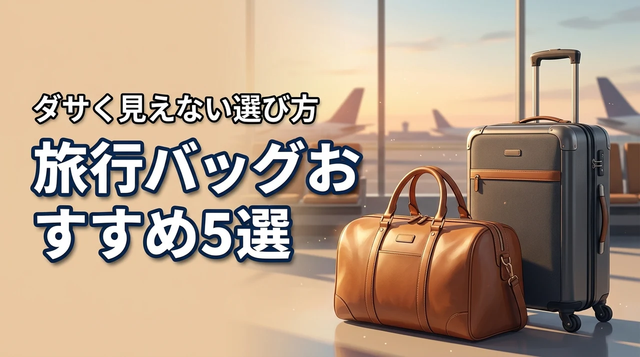 旅行のバッグはダサい？ボストンバッグやカバンのおすすめ5選と選び方のコツを公開