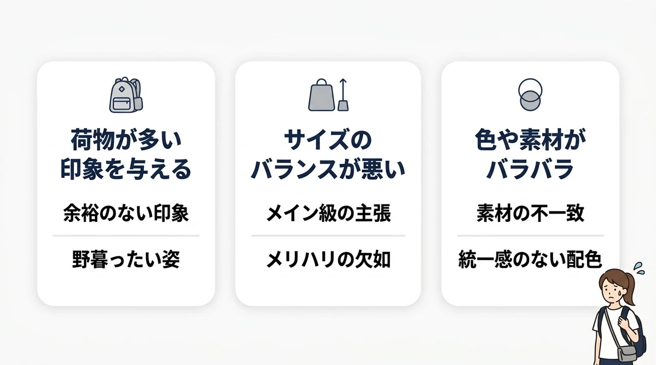 旅行でリュックとショルダーバッグの二個持ちがダサい理由