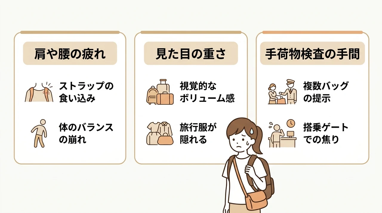 二個持ちスタイルのデメリット