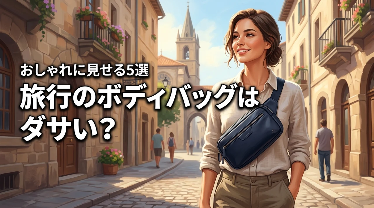 【旅行でボディバッグはダサい】は勘違い!おしゃれに見えるコツとおすすめ5選