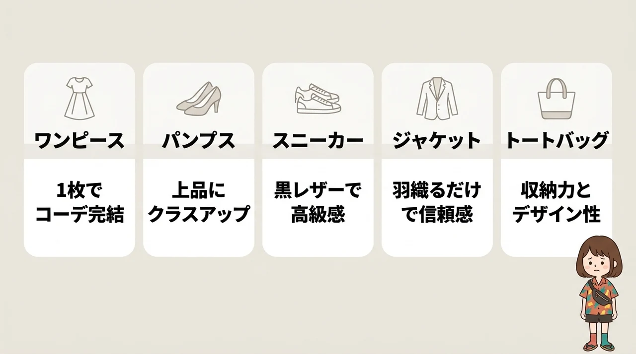 旅行でおしゃれに見えるおすすめ服5選