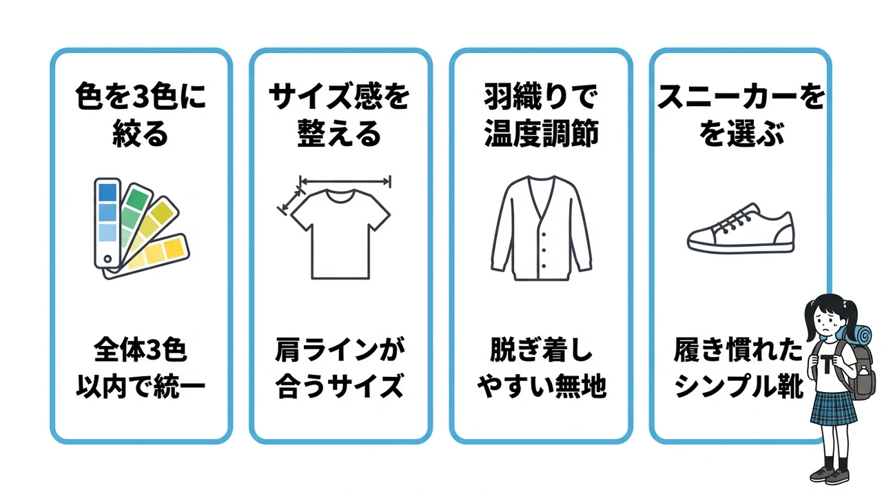 修学旅行の服装でダサいと思われない選び方のポイント