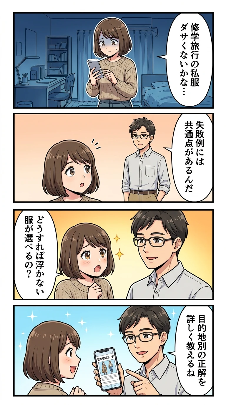修学旅行 ダサい（私服・服装・服・知恵袋）