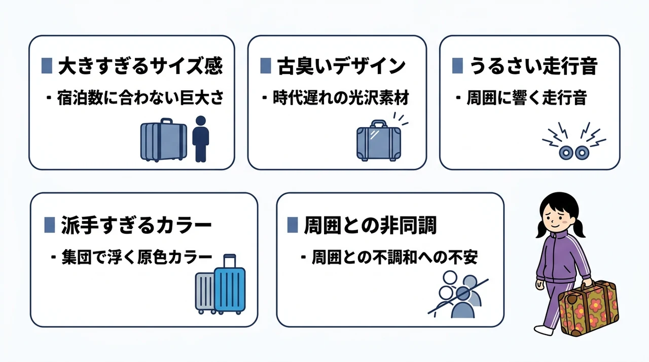 修学旅行でキャリーケースがダサいと言われる理由