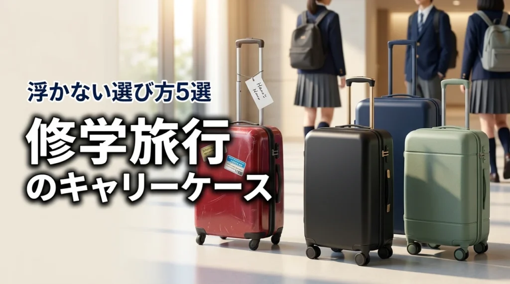 修学旅行でキャリーケースはダサい？浮かないための選び方とおすすめ5選を解説