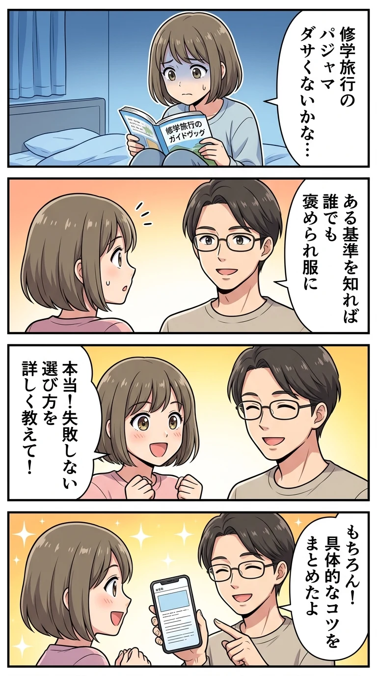 修学旅行 パジャマ ダサい