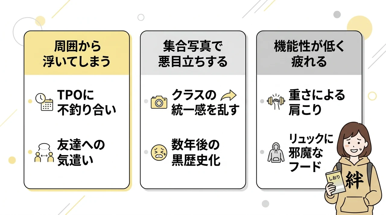 修学旅行の服装選びで後悔するデメリット