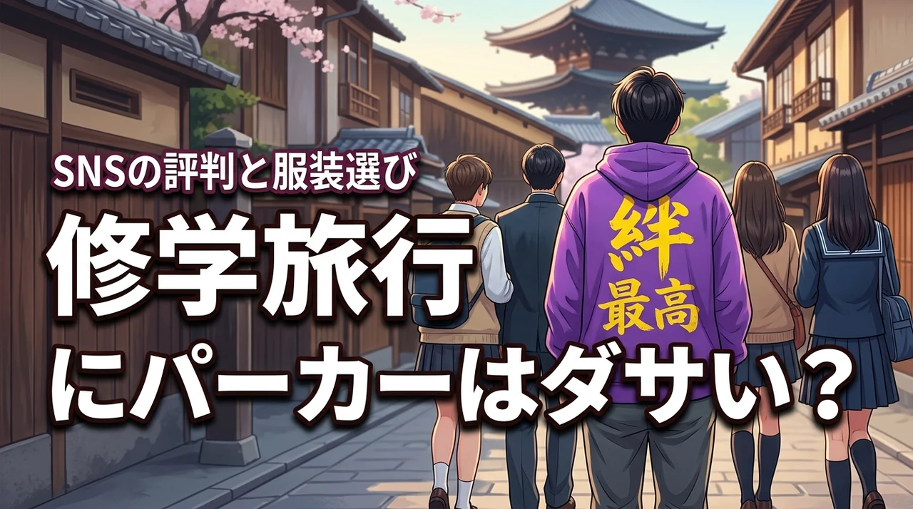 修学旅行でパーカーを着るのはダサい？後悔しない服装選びとSNSでの評判を調査