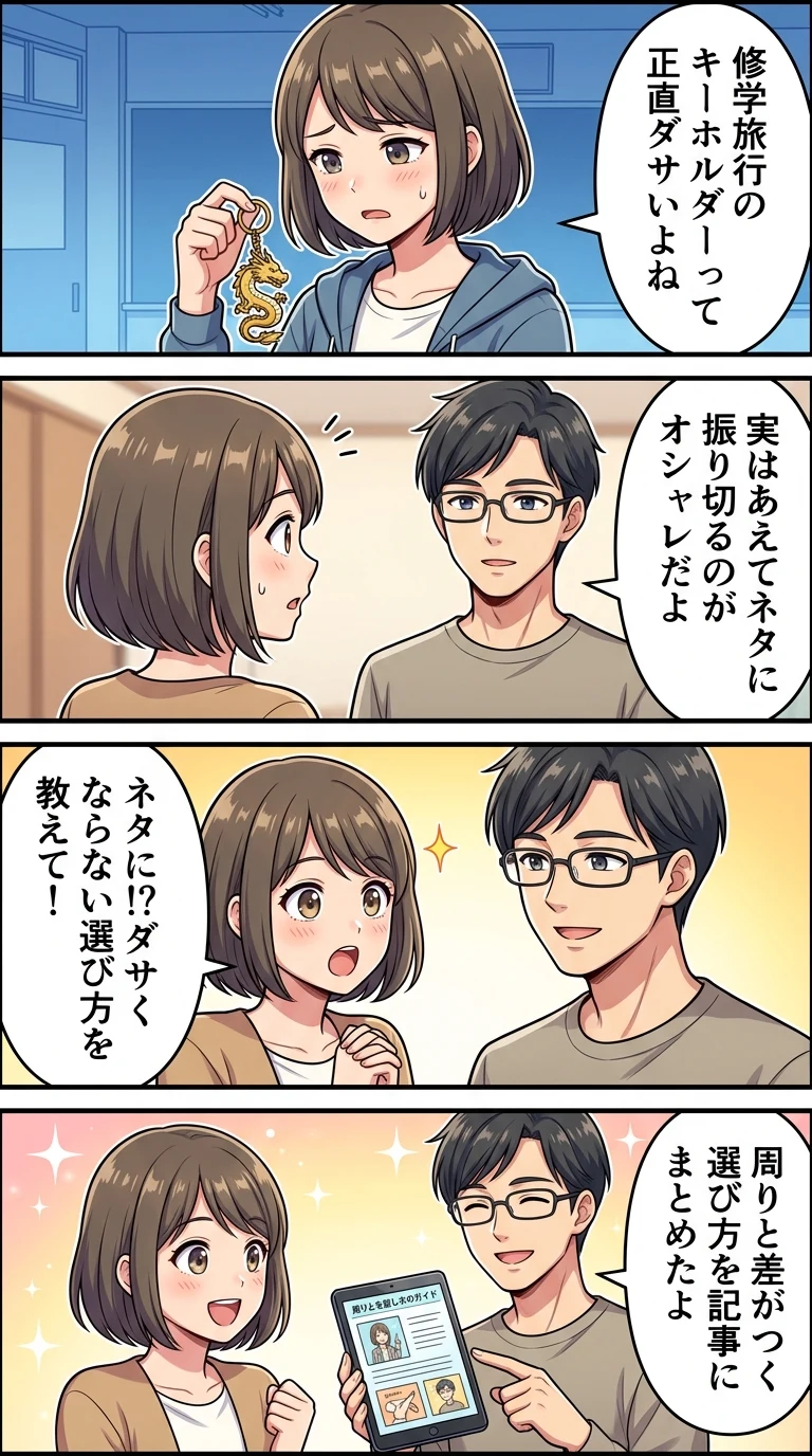 修学旅行 キーホルダー ダサい