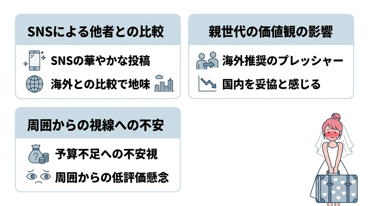 国内の新婚旅行を恥ずかしいと感じる心理的背景