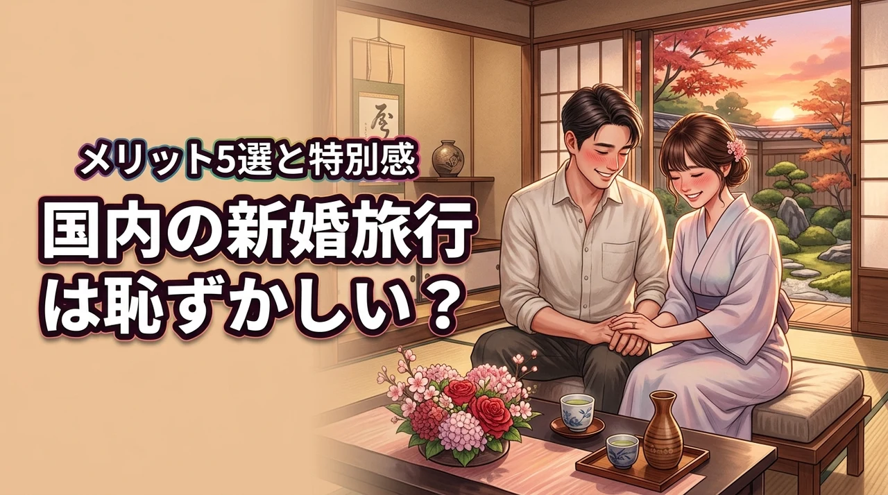 新婚旅行を国内にするのは恥ずかしい？後悔しないメリット5選と特別感の作り方