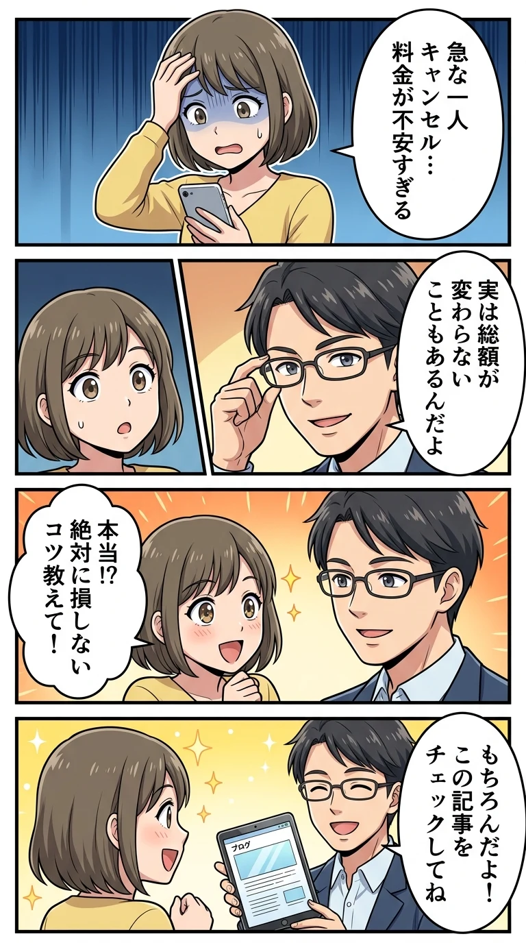 ホテル 2人部屋 1人キャンセル