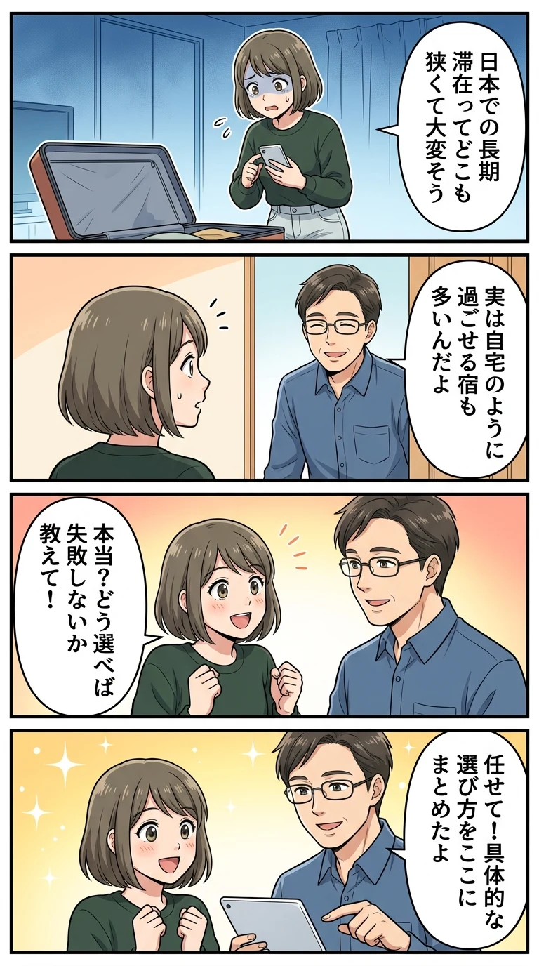 日本で長期滞在向けの快適なホテルの選び方