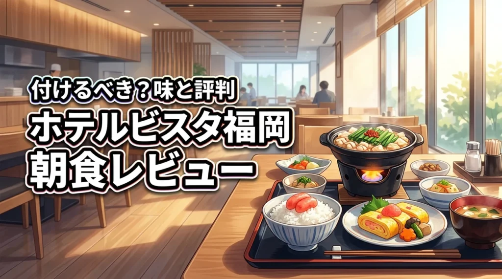 ホテルビスタ福岡の朝食は付けるべき？気になるメニューの味や評判を詳しくレビュー