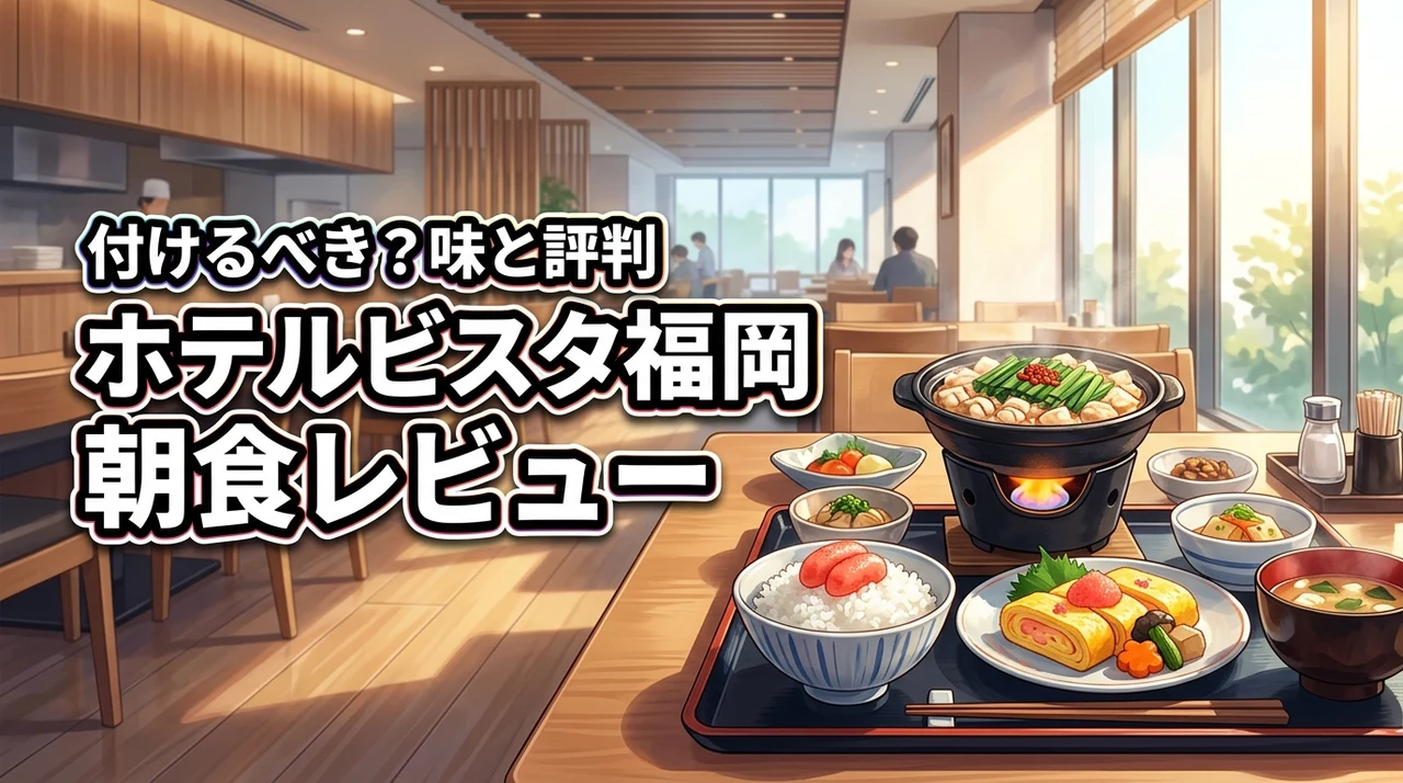 ホテルビスタ福岡の朝食は付けるべき?気になるメニューの味や評判を詳しくレビュー