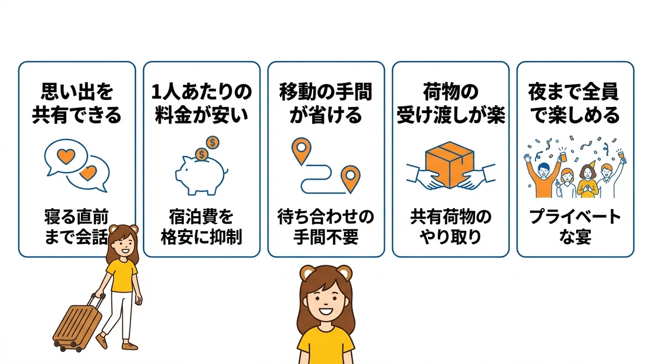 ホテルに大人数で泊まるメリット5つ