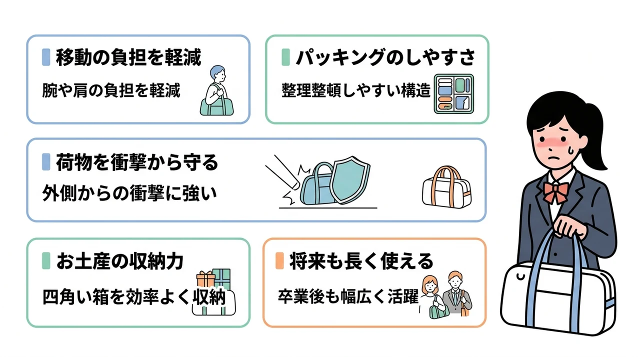 キャリーケースを使うメリット5つ
