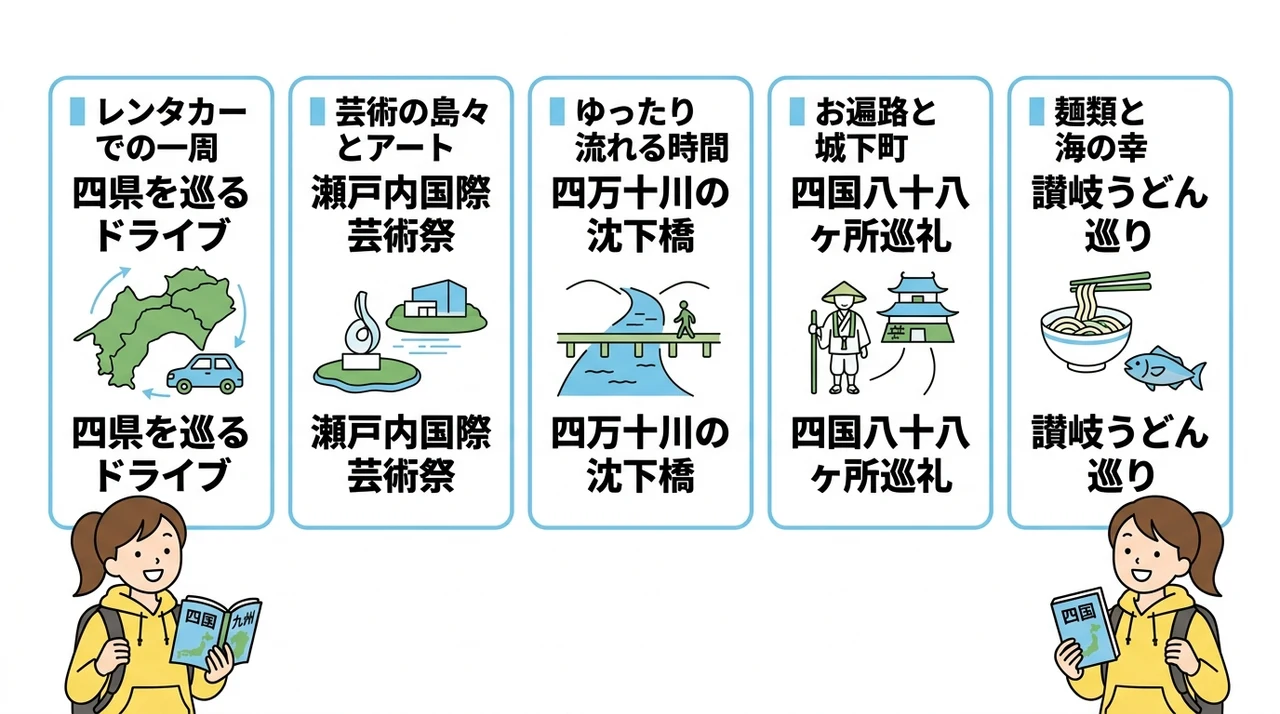 四国旅行を選ぶメリット5つ