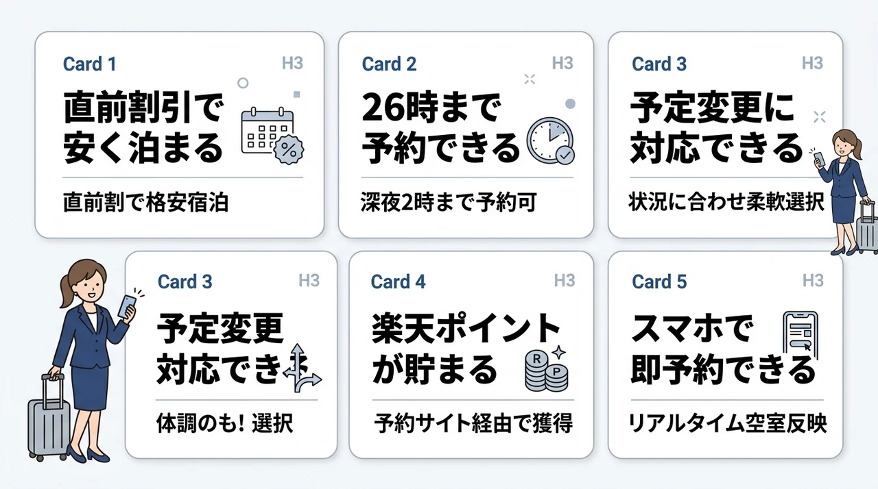 新大阪でビジネスホテルを当日予約するメリット