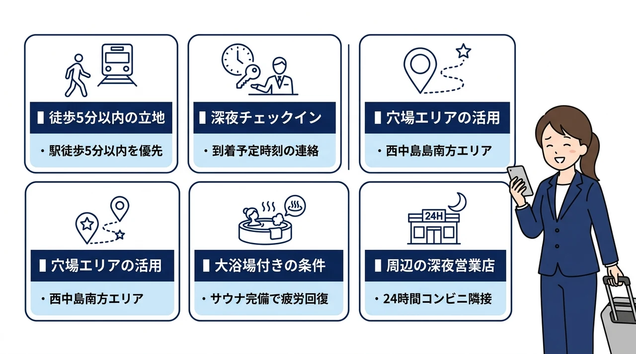 失敗しないビジネスホテルの選び方と注意点