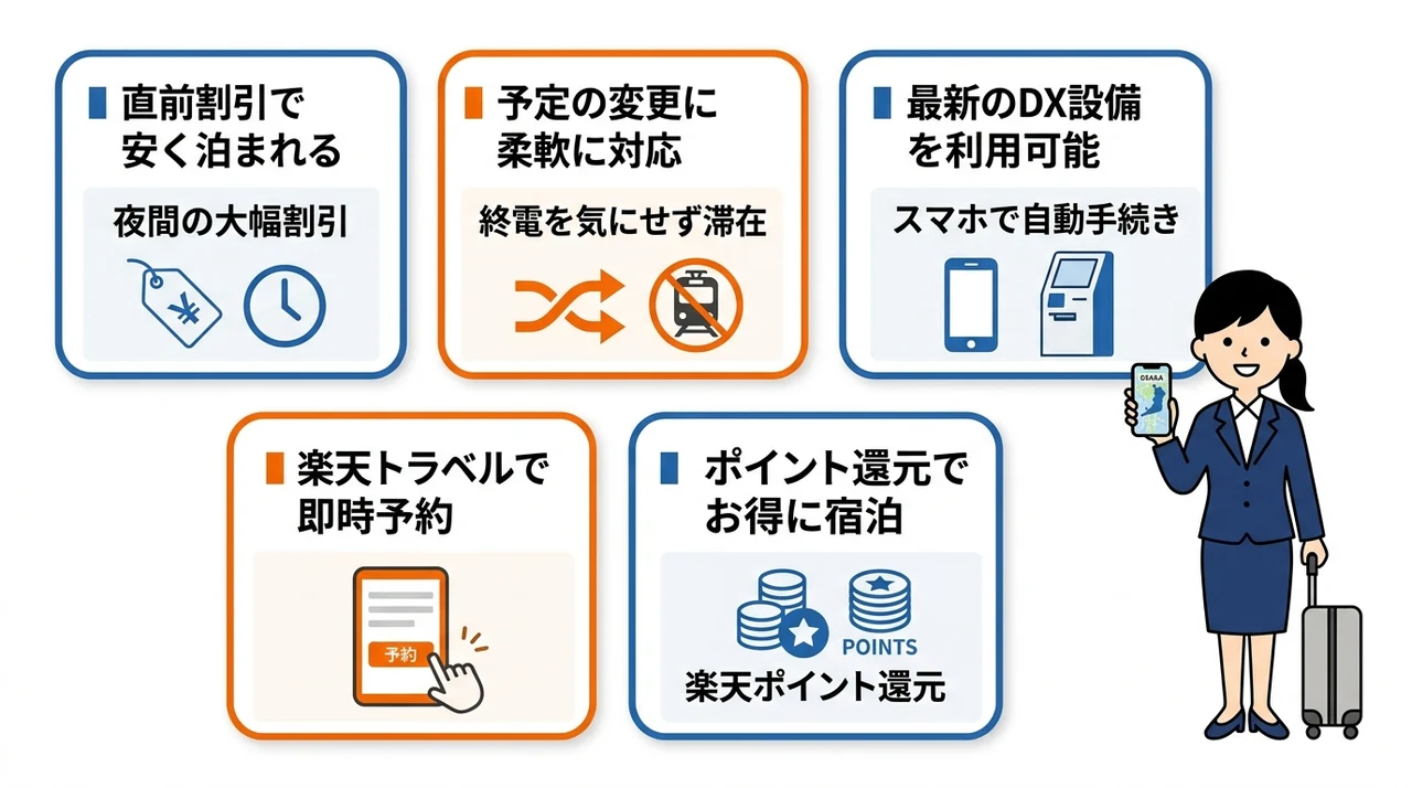 大阪でホテルを当日予約するメリット5つ