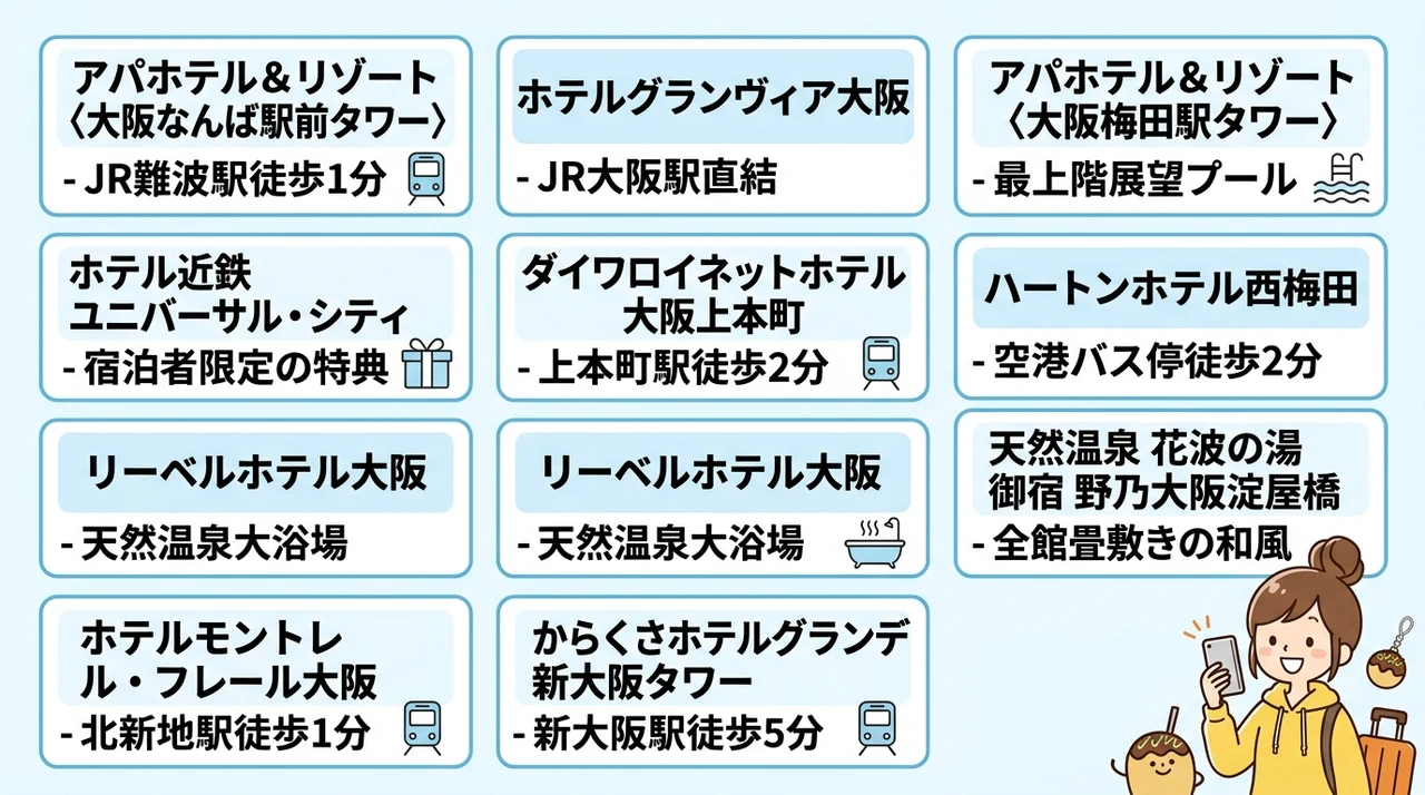 大阪で当日予約におすすめのホテル10選