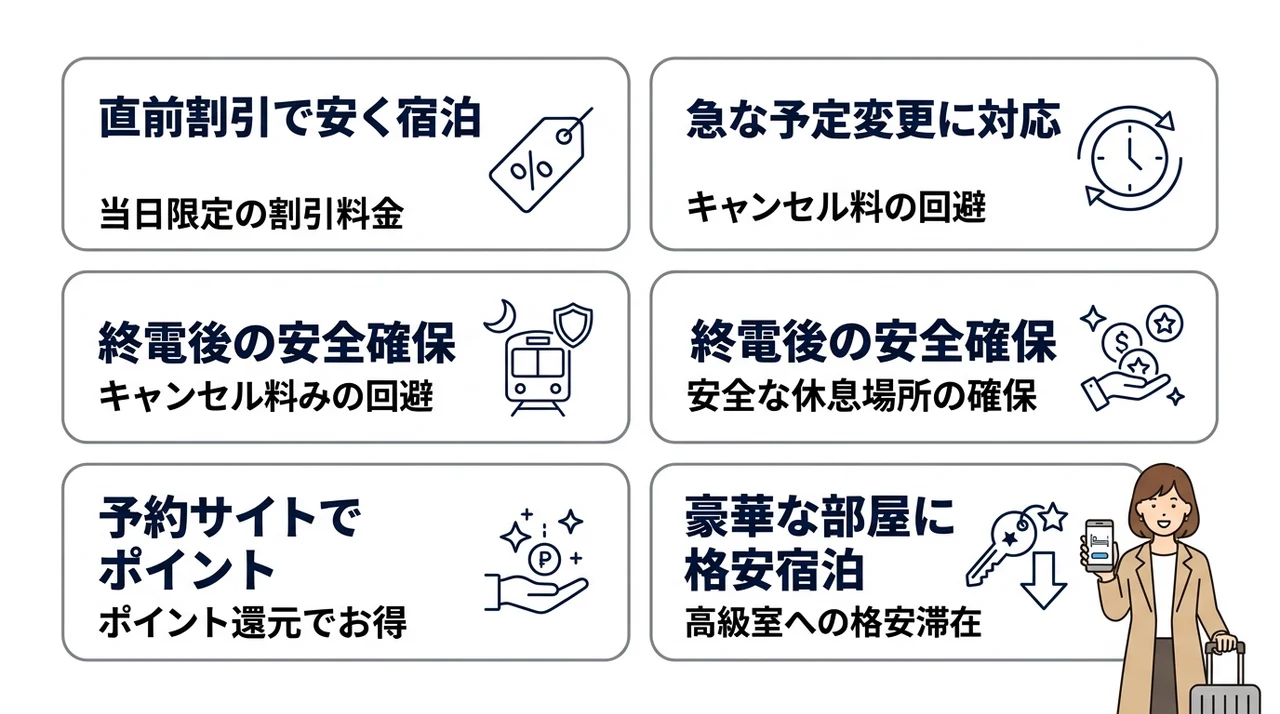 当日に東京のホテルを予約するメリット5つ