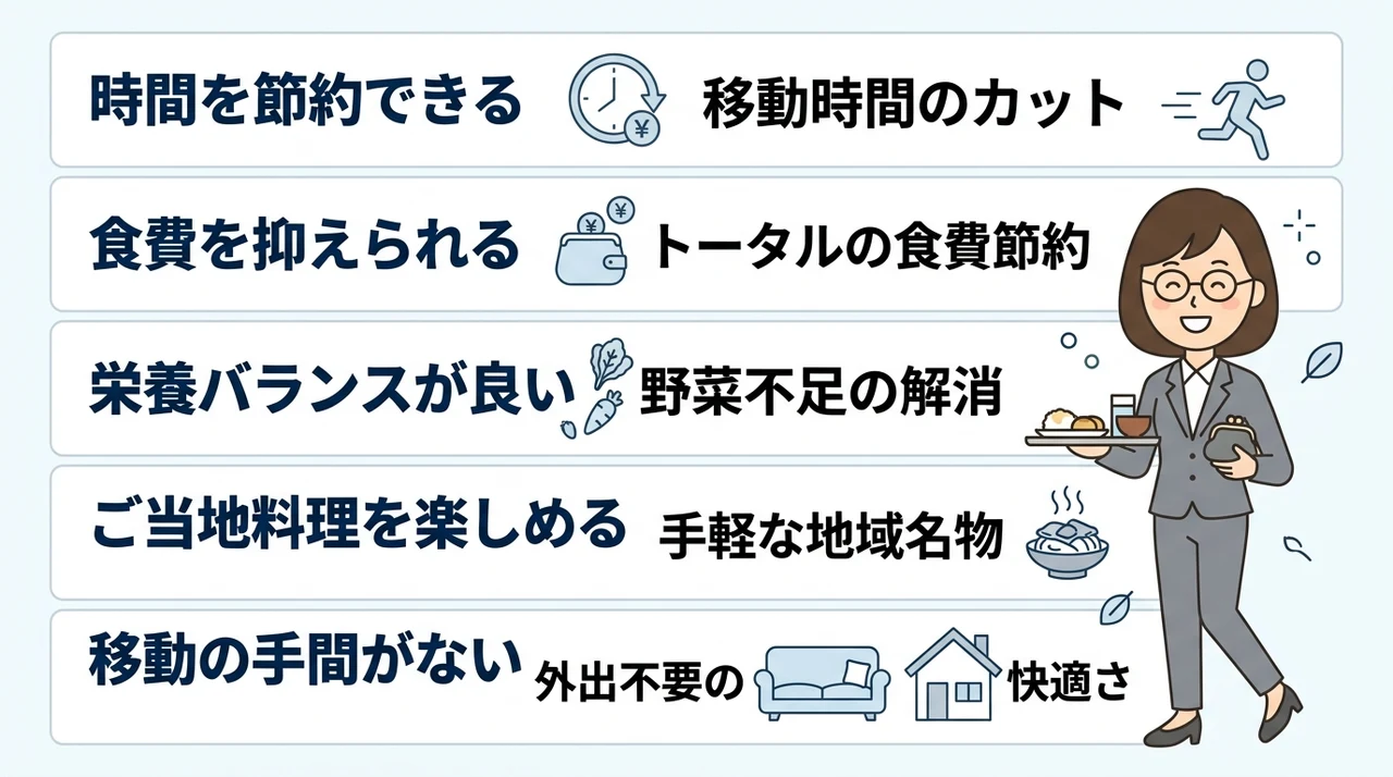 ビジネスホテルで朝食を食べるメリット