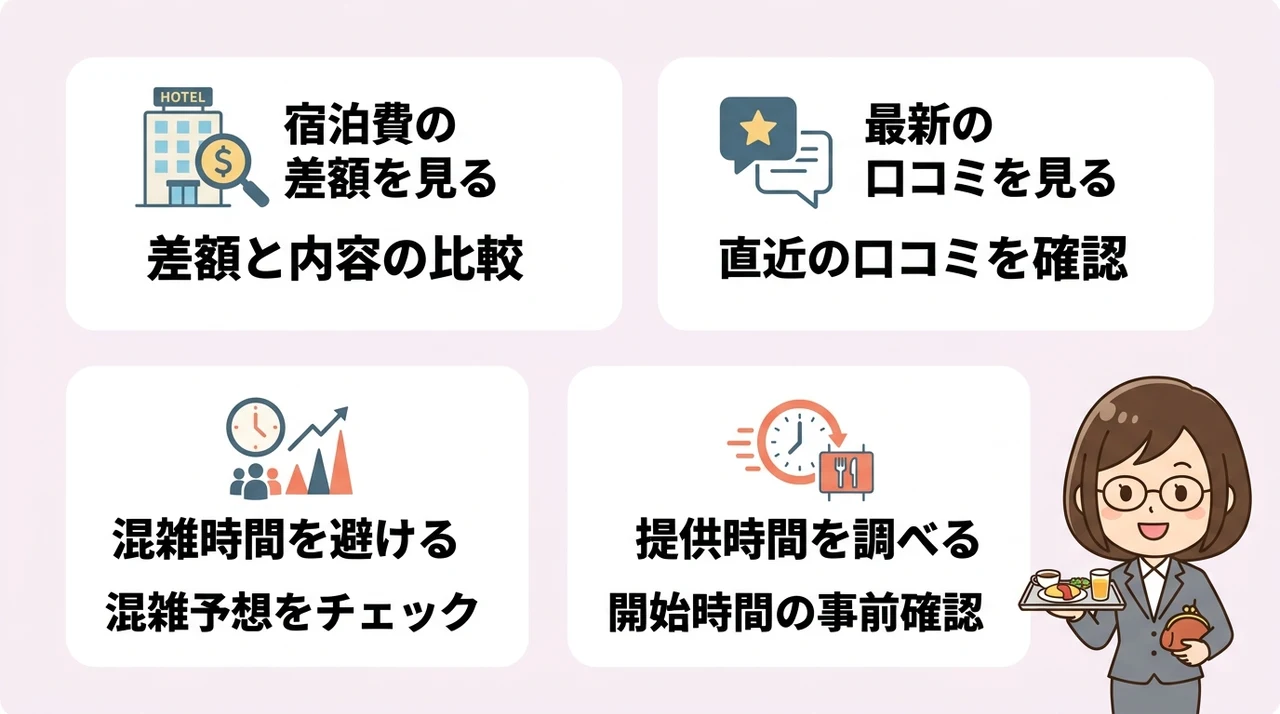 満足度の高いホテル選びのポイント